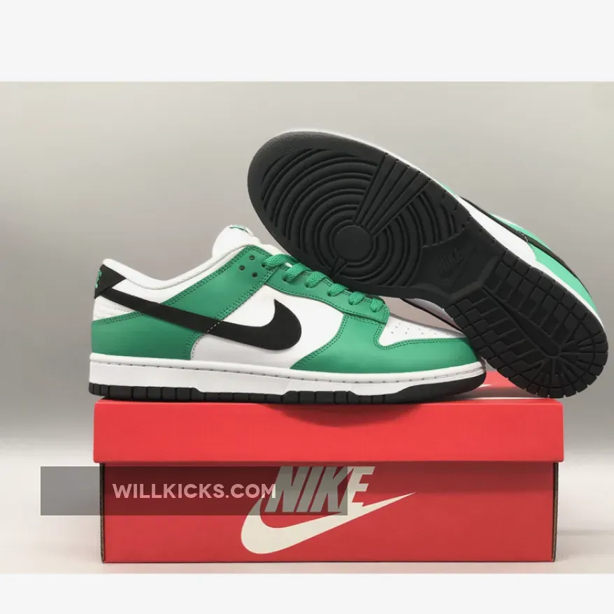 Nike Dunk Low White/Green-Black Nike Dunk Low White/Green-Black