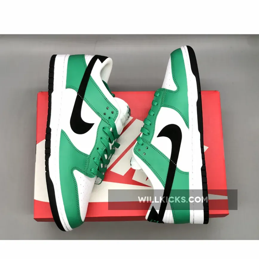 Nike Dunk Low White/Green-Black Nike Dunk Low White/Green-Black