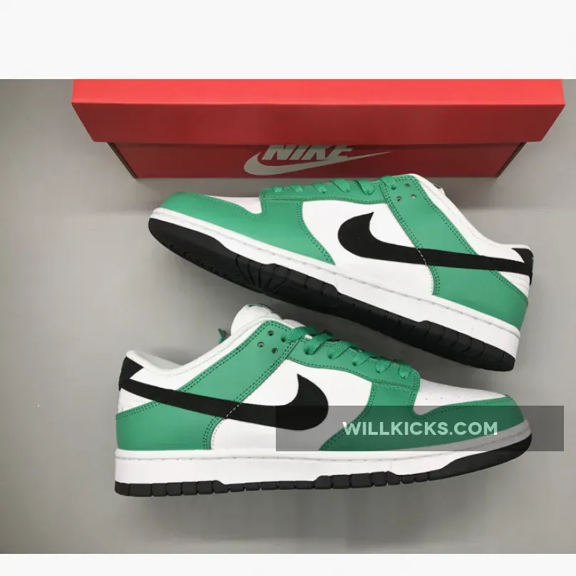 Nike Dunk Low White/Green-Black Nike Dunk Low White/Green-Black