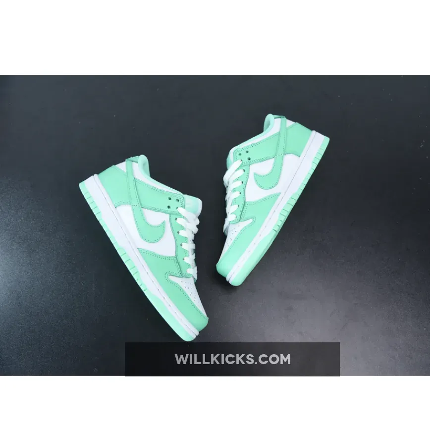 Nike Dunk Low White/Green Glow/White Nike Dunk Low White/Green Glow/White