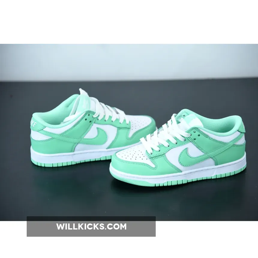 Nike Dunk Low White/Green Glow/White Nike Dunk Low White/Green Glow/White