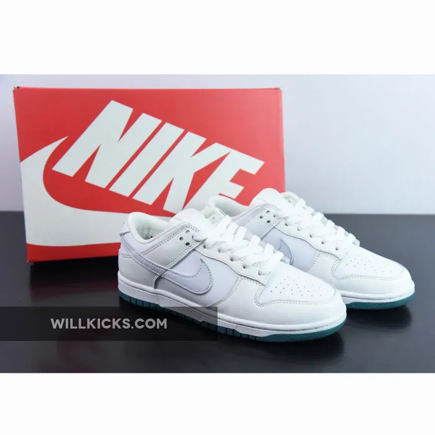 Nike Dunk Low White Grey Teal