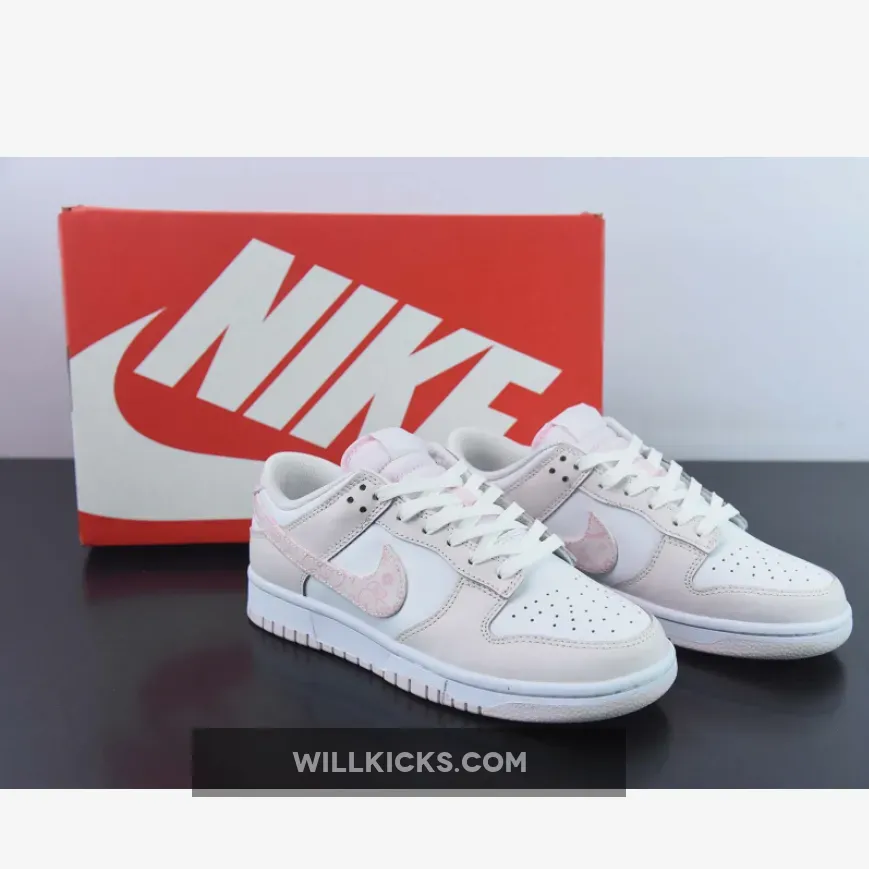 Nike Dunk Low WMNS "Pink Paisley" White/Soft Pink