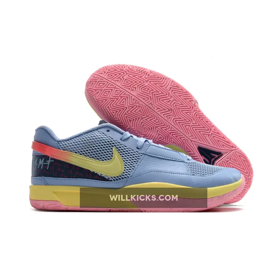 Nike Ja 1 "Day 1" Cobalt Bliss/Citron Tint-Hot Punch-Medium Soft Pink