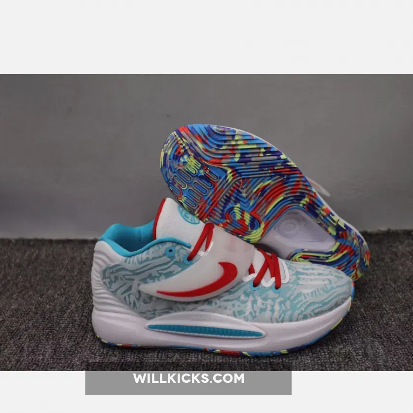 Nike KD 14 White Grey Red