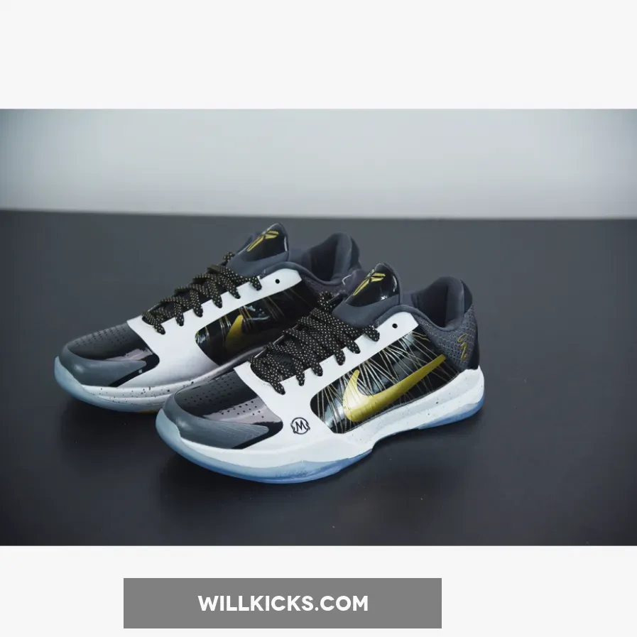 Nike Kobe 5 Protro Black White Gold Nike Kobe 5 Protro Black White Gold
