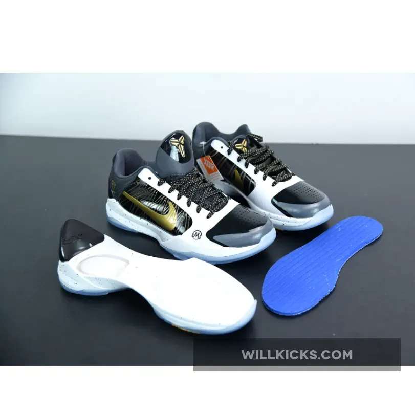 Nike Kobe 5 Protro Black White Gold Nike Kobe 5 Protro Black White Gold