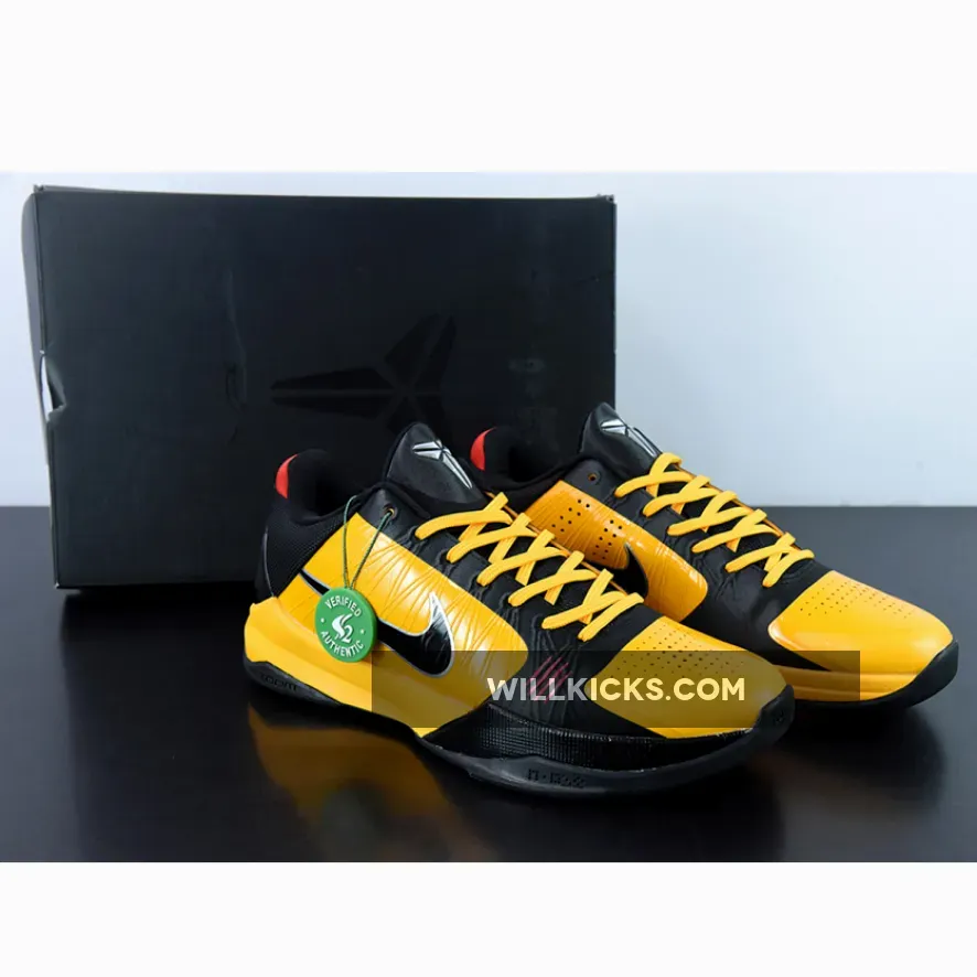Nike Kobe 5 Protro "Bruce Lee" Del Sol/Silver-Red-Black