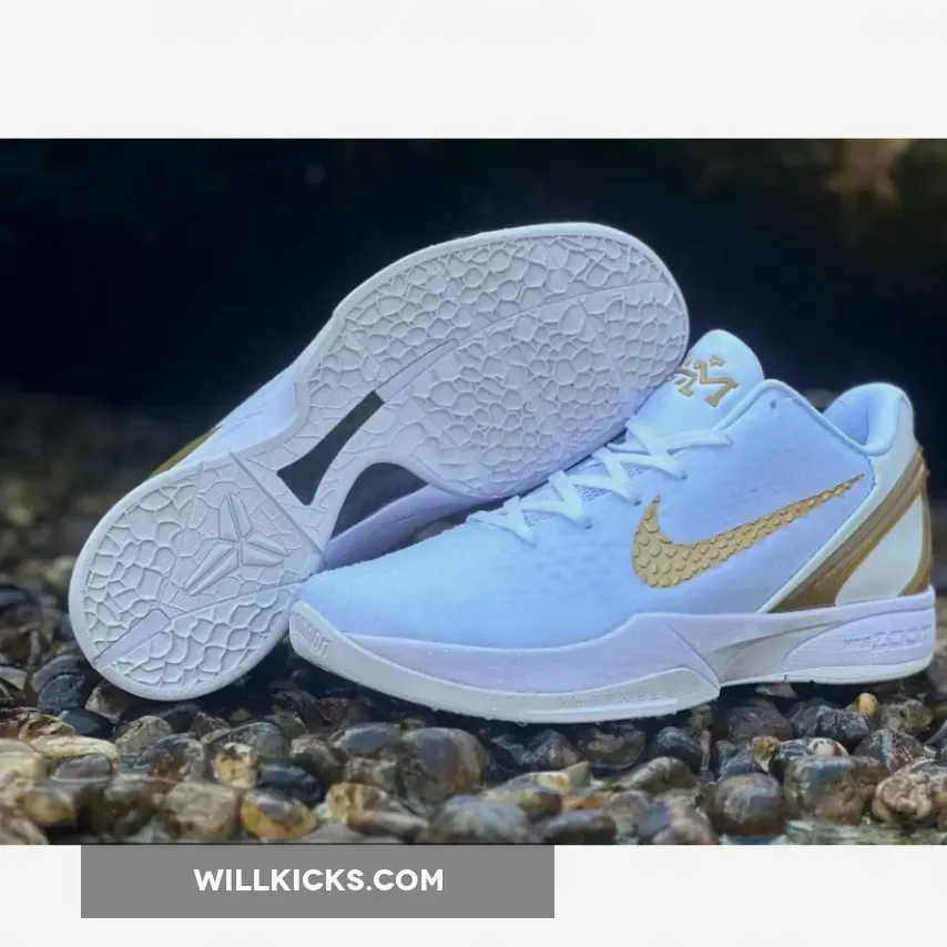 Nike Kobe 6 Protro "BHM" White/Metallic Gold