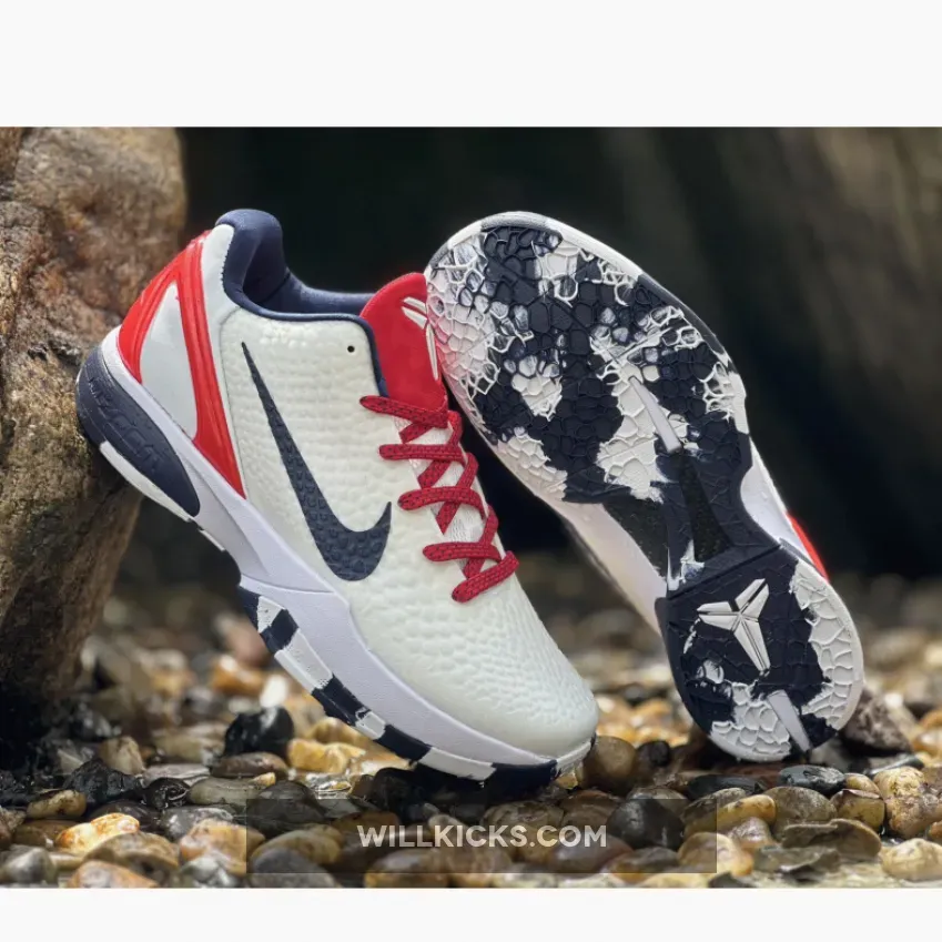 Nike Kobe 6 Protro "Team USA" PE Home White