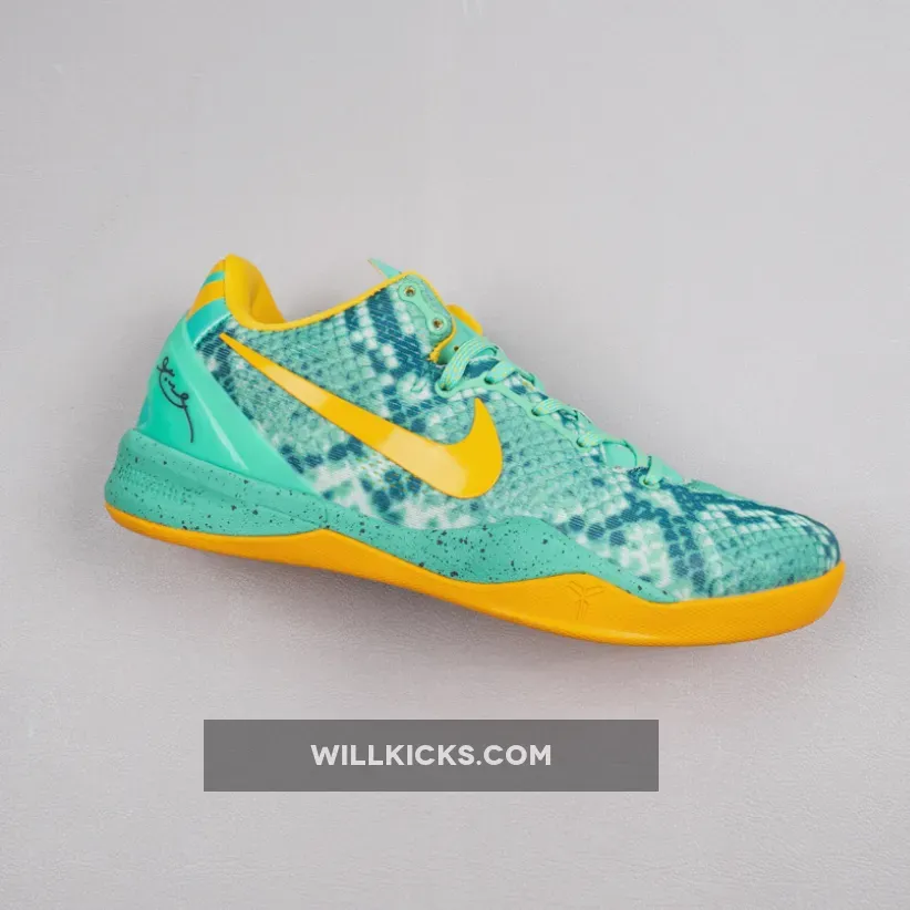 Nike Kobe 8 Green Glow/Laser Orange-Mineral Teal