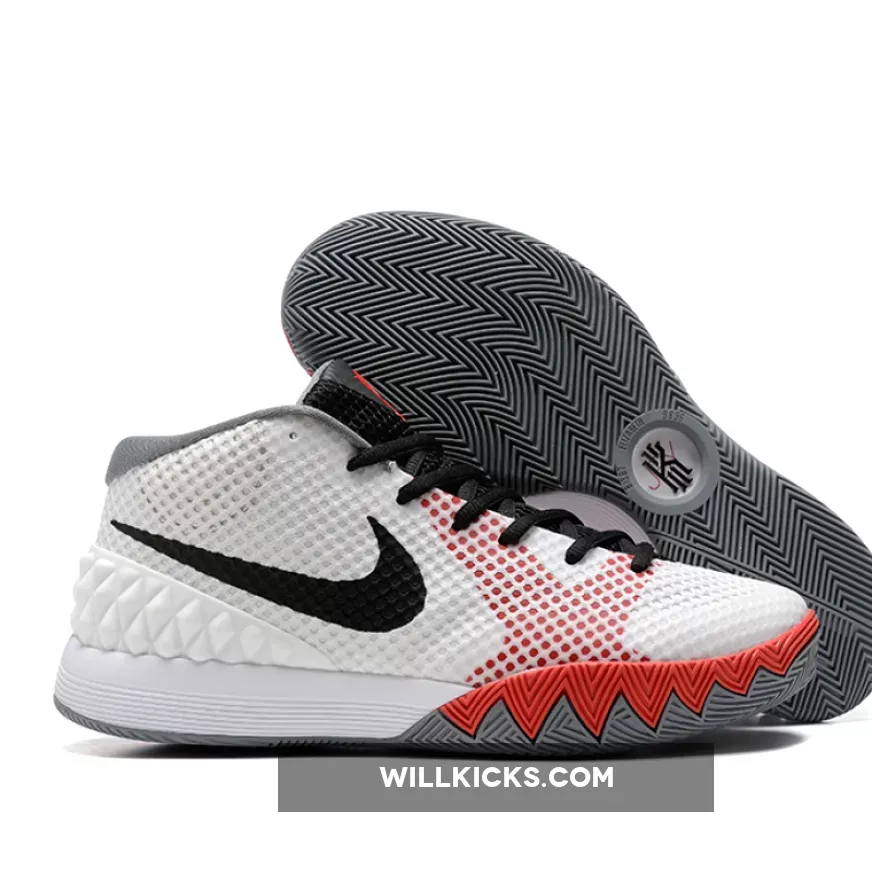 Nike Kyrie 1 "Home" White/Infrared-Grey-Black
