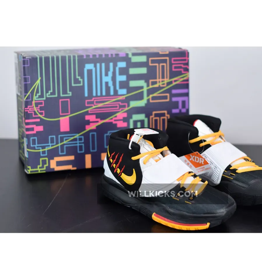 Nike Kyrie 6 "Bruce Lee" Black/White-Del Sol-Gym Red