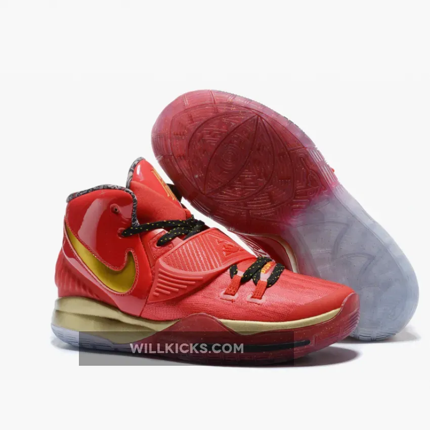 Nike Kyrie 6 "Trophies" Red Black Gold