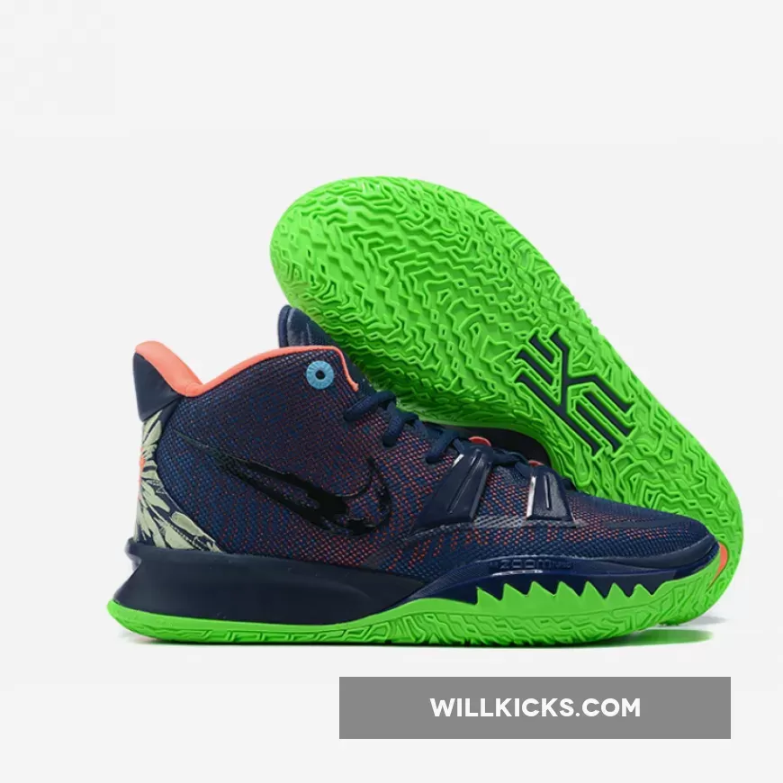 Nike Kyrie 7 Midnight Navy Pink Green CQ9327-401