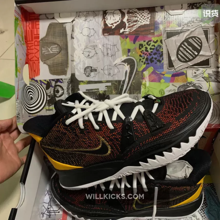 Nike Kyrie 7 "Raygun" Black Orange Yellow