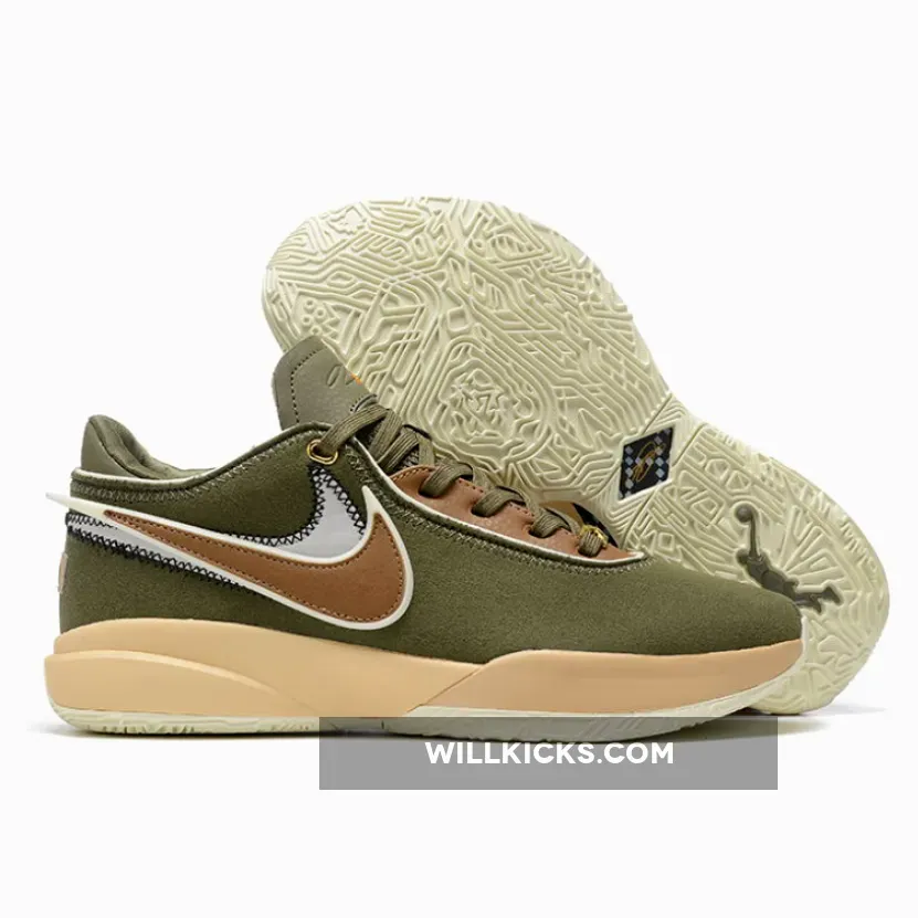 Nike LeBron 20 Olive Suede
