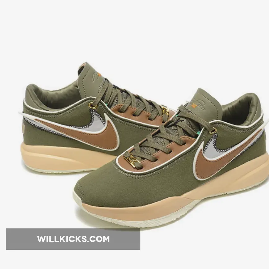 Nike LeBron 20 Olive Suede Nike LeBron 20 Olive Suede