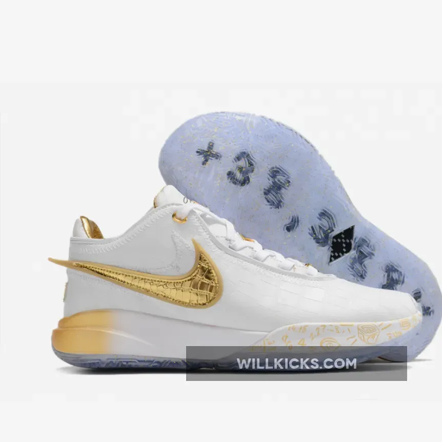 Nike LeBron 20 "The Moment" White Gold