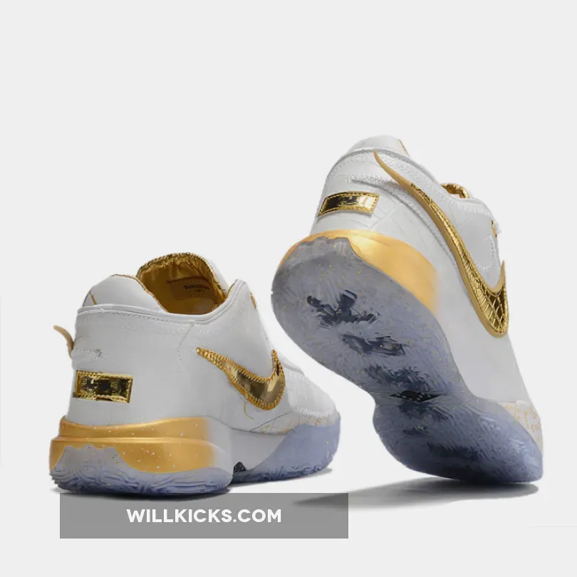 Nike LeBron 20 "The Moment" White Gold Nike LeBron 20 "The Moment" White Gold