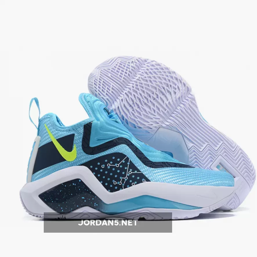 Nike LeBron Soldier 14 Custom Light Blue/Navy-White