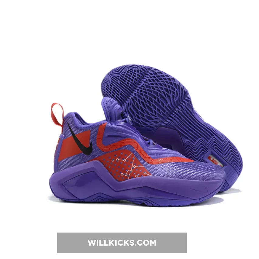 Nike LeBron Soldier 14 Custom Purple Red