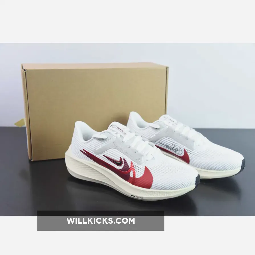 Nike Pegasus 40 White/Photon Dust/Red/Multi-Color