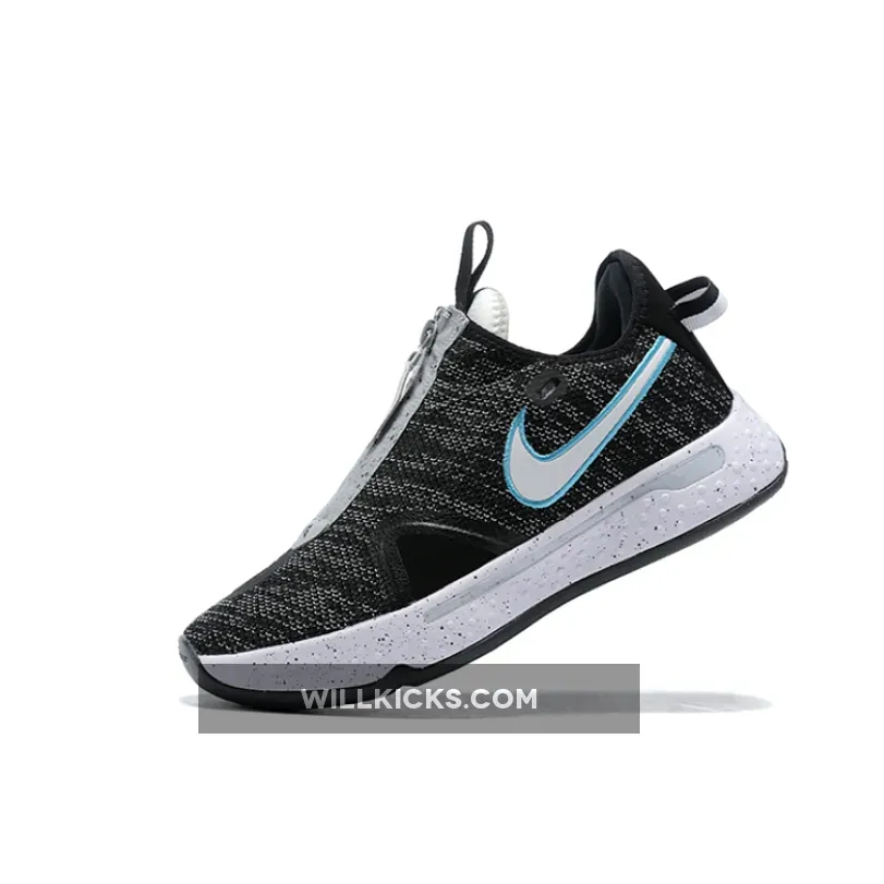 Nike PG 4 Heather Black Blue Nike PG 4 Heather Black Blue
