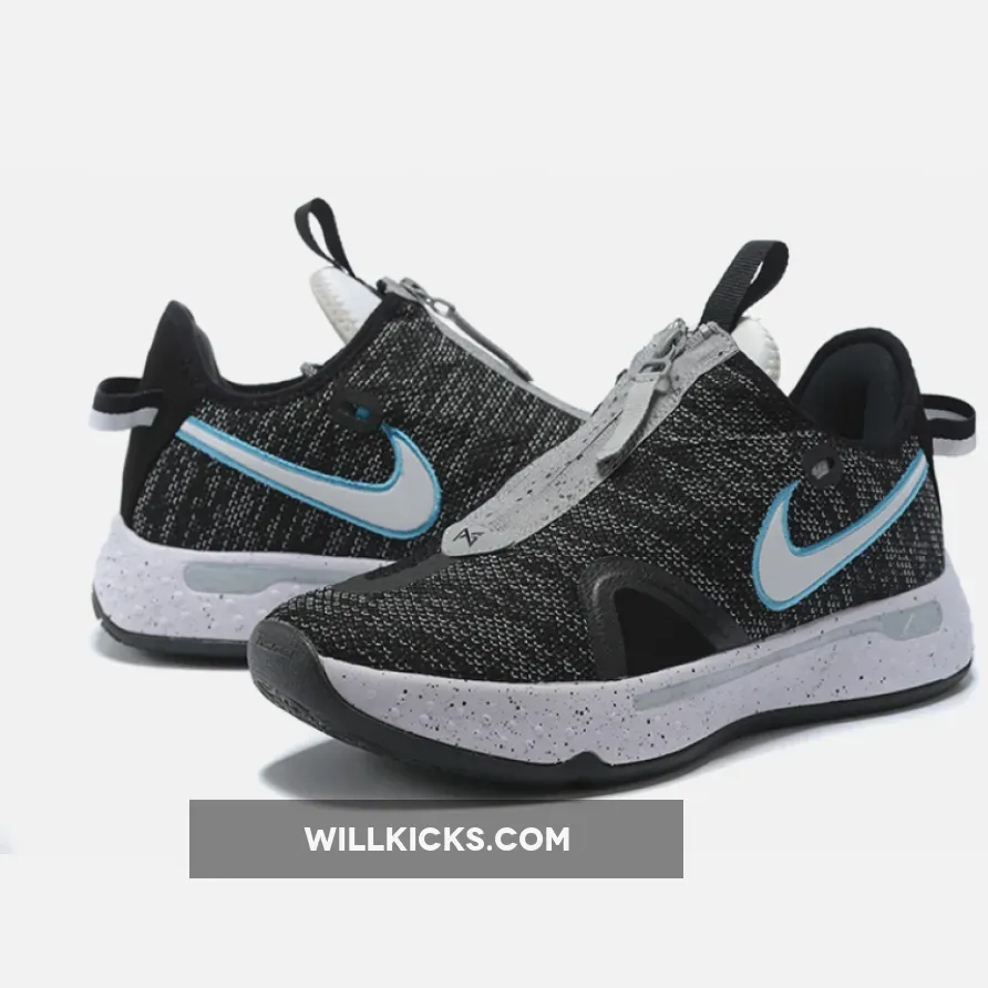Nike PG 4 Heather Black Blue Nike PG 4 Heather Black Blue