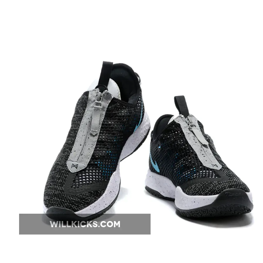 Nike PG 4 Heather Black Blue Nike PG 4 Heather Black Blue