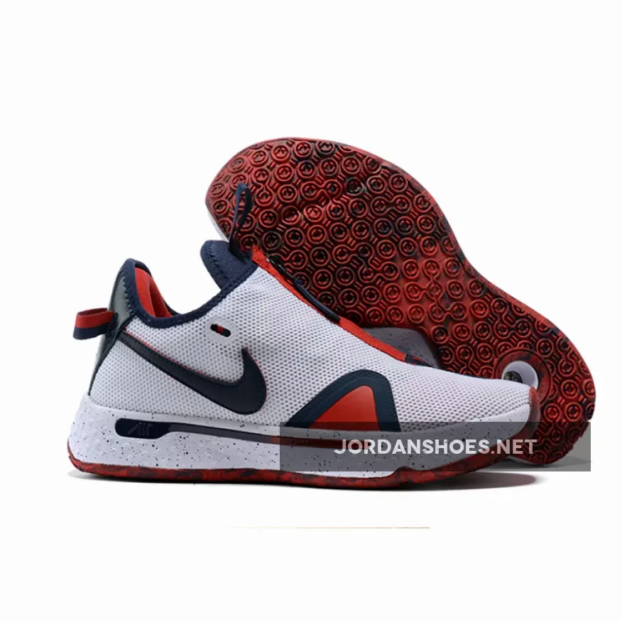 Nike PG 4 "USA" White Navy Red