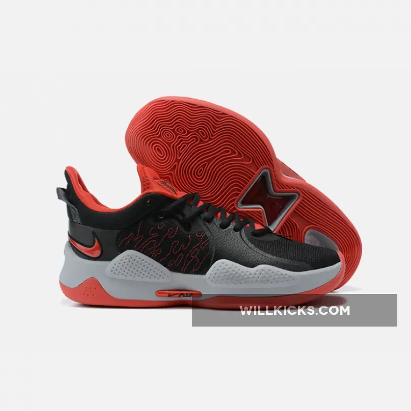 Nike PG 5 "Bred" Black/University Red-White