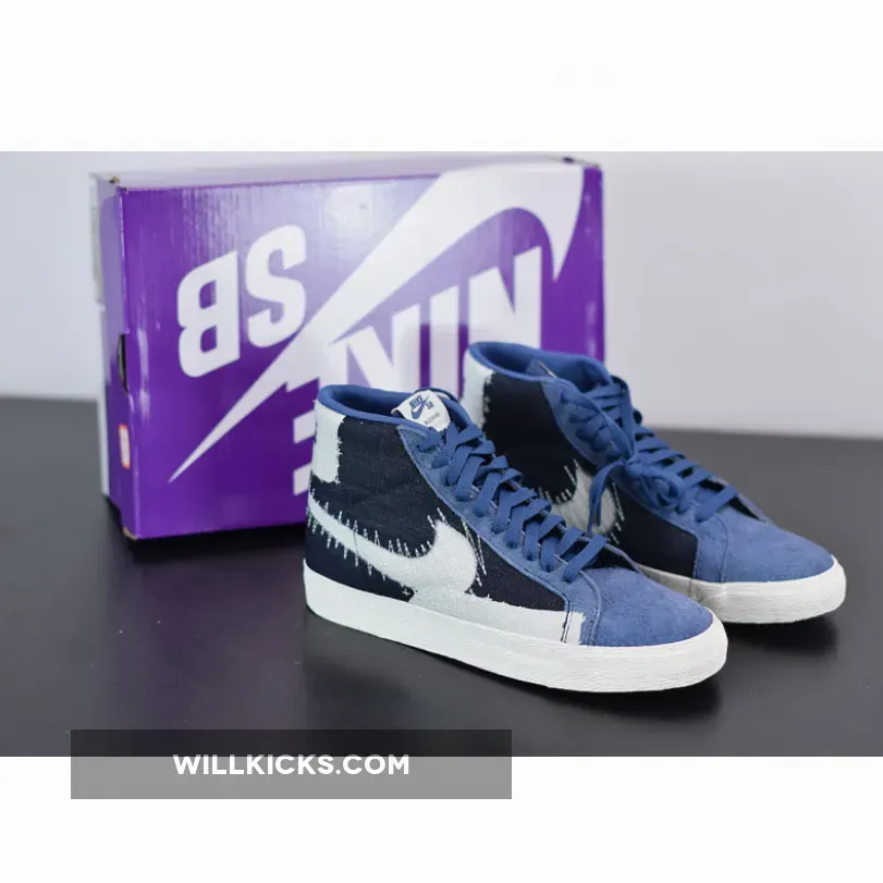 Nike SB Blazer Mid Premium "Sashiko" Mystic Navy