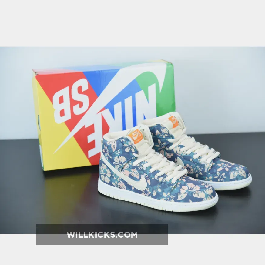Nike SB Dunk High "Hawaii" Sail/Blue-Green Aqua