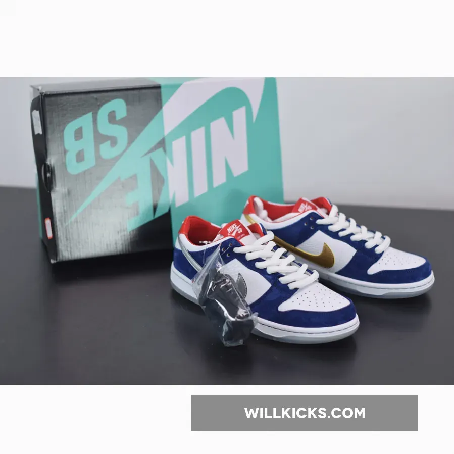 Nike SB Dunk Low Ishod Wair "BMW" Deep Royal Blue/Metallic Silver