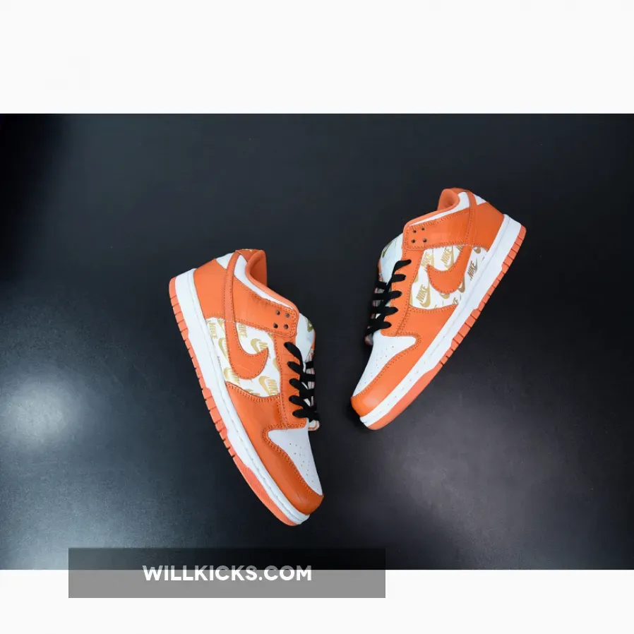 Nike SB Dunk Low Orange White Nike SB Dunk Low Orange White