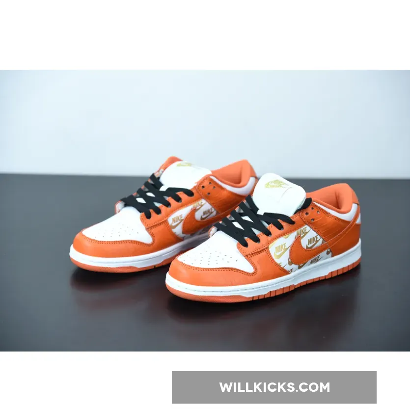Nike SB Dunk Low Orange White Nike SB Dunk Low Orange White