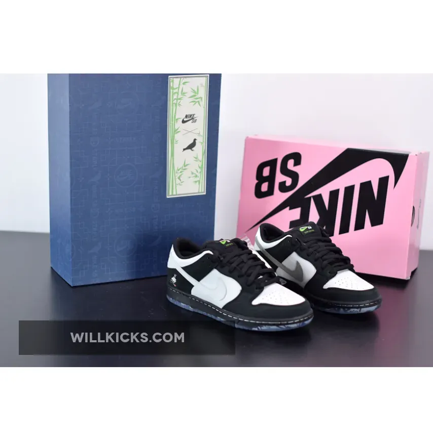 Nike SB Dunk Low "Panda Pigeon"