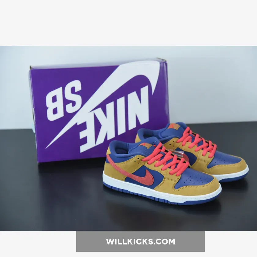 Nike SB Dunk Low ‘Pelle Hat’ Wheat/Light Fusion Red-Dark Purple