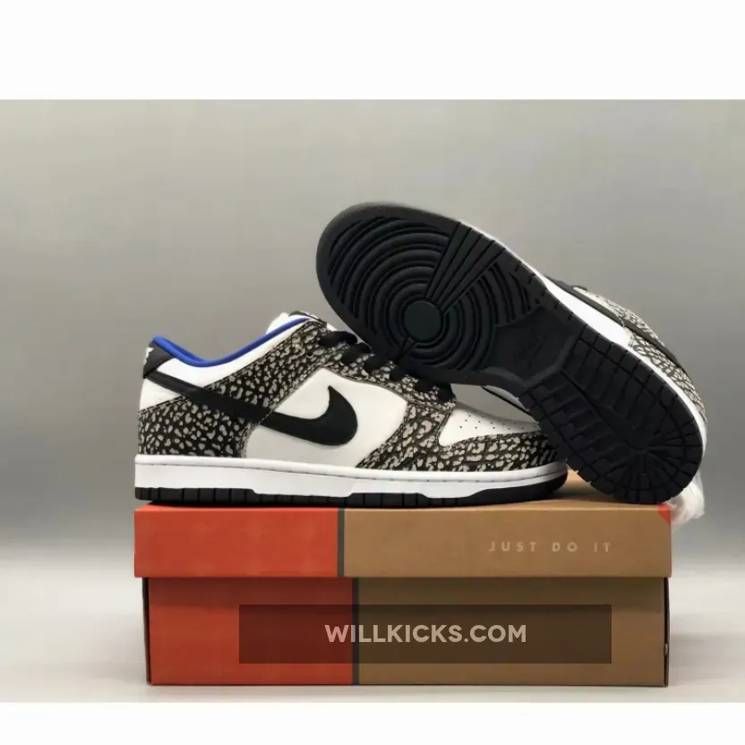 Nike Supreme X Dunk Low Pro Sb 'White Cement' Black-Cement Grey