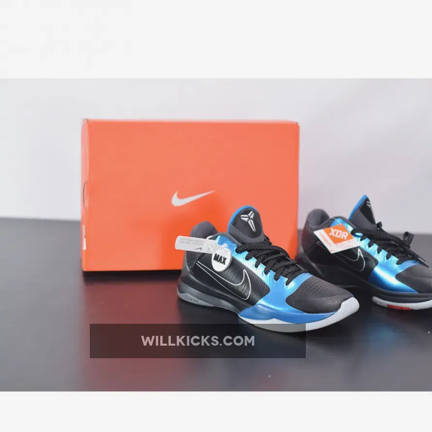 Nike Zoom Kobe 5 "Dark Knight" Black/Black-Dark Grey-Blue