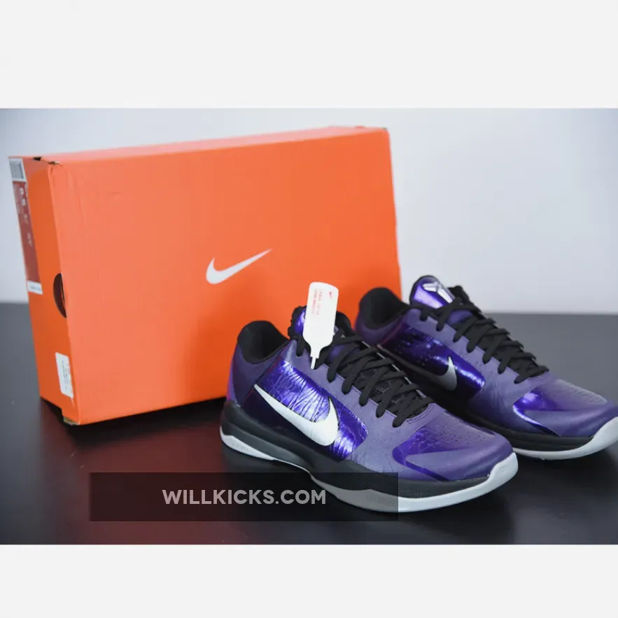 Nike Zoom Kobe 5 Ink/Metallic Silver-Black-Ice