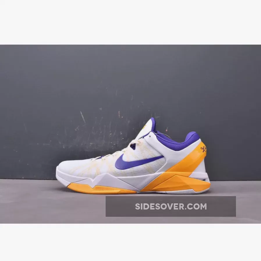Nike Zoom Kobe 7 ‘Home’ White/Concord-Del Sol-Pure Platinum