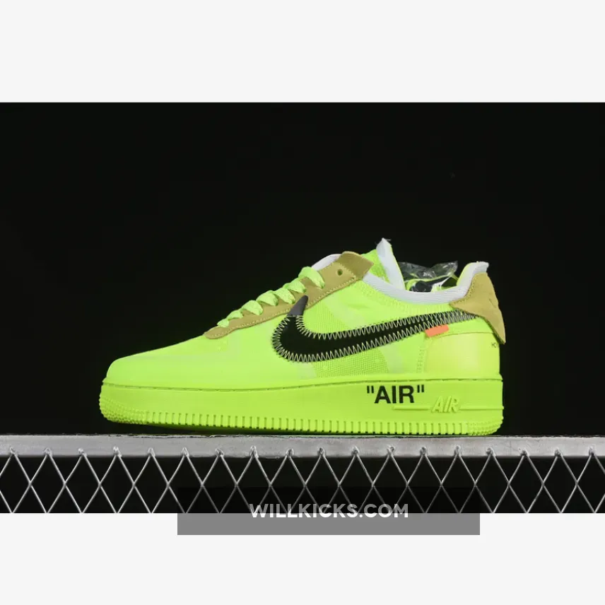 OFF WHITE AIR FORCE 1 LOW VOLT/CONE-BLACK-HYPER JADE