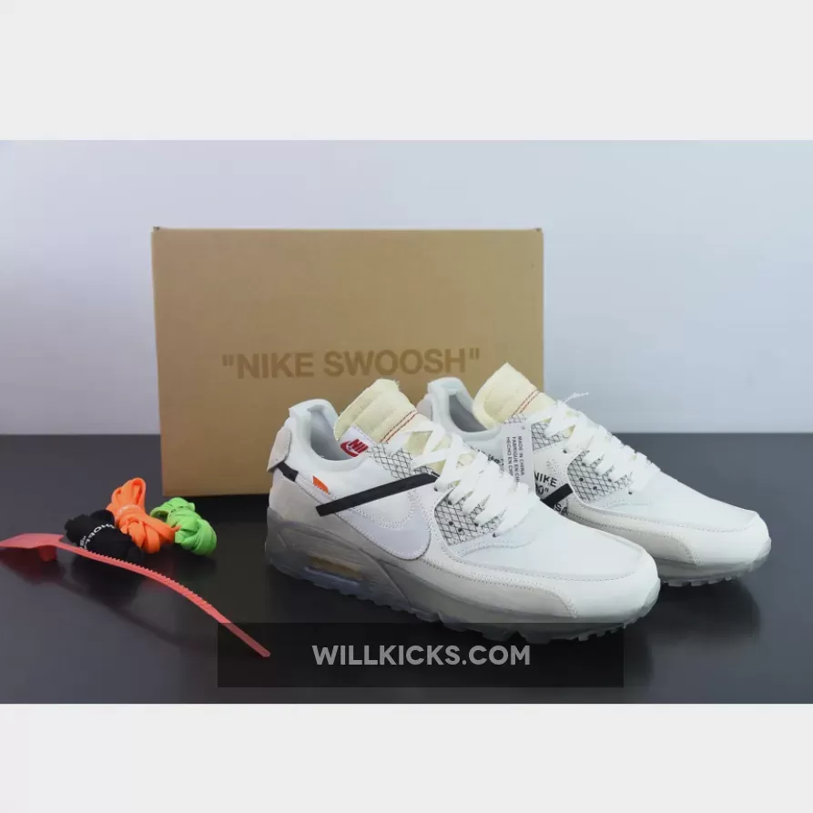 Off-White x Nike Air Max 90 Sail/White-Ice Blue-Muslin