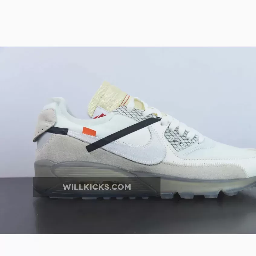 Off-White x Nike Air Max 90 Sail/White-Ice Blue-Muslin Off-White x Nike Air Max 90 Sail/White-Ice Blue-Muslin