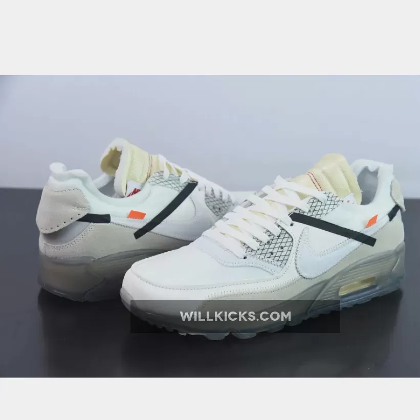 Off-White x Nike Air Max 90 Sail/White-Ice Blue-Muslin Off-White x Nike Air Max 90 Sail/White-Ice Blue-Muslin