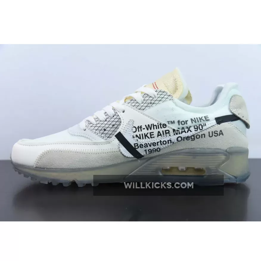 Off-White x Nike Air Max 90 Sail/White-Ice Blue-Muslin Off-White x Nike Air Max 90 Sail/White-Ice Blue-Muslin