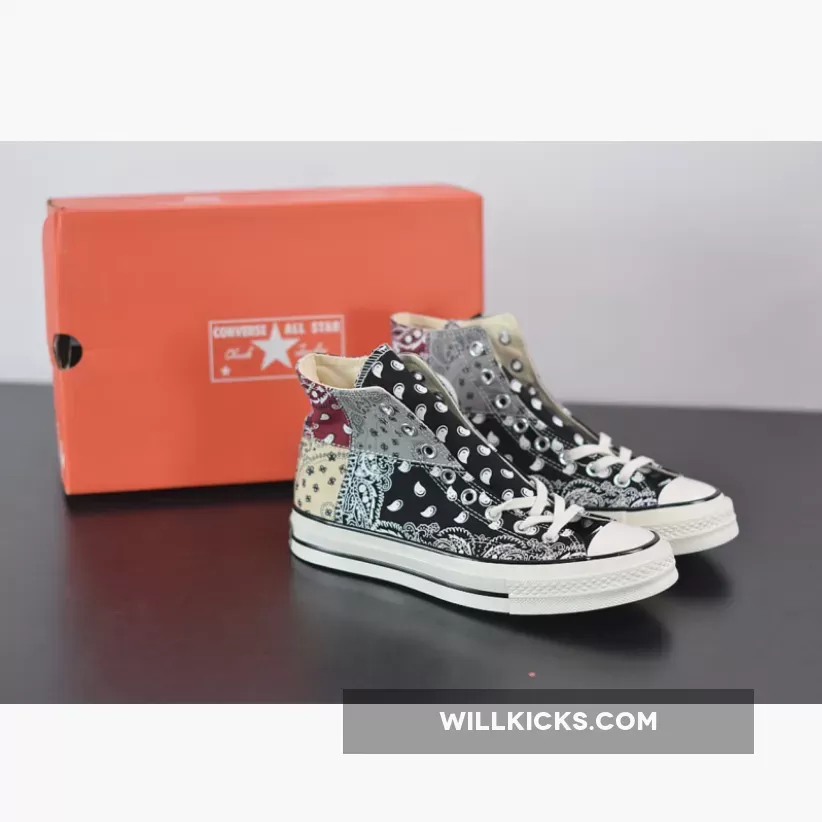 Offspring x Conver Chuck 70 High ‘Paisley Patchwork’ Black/Multi-Color