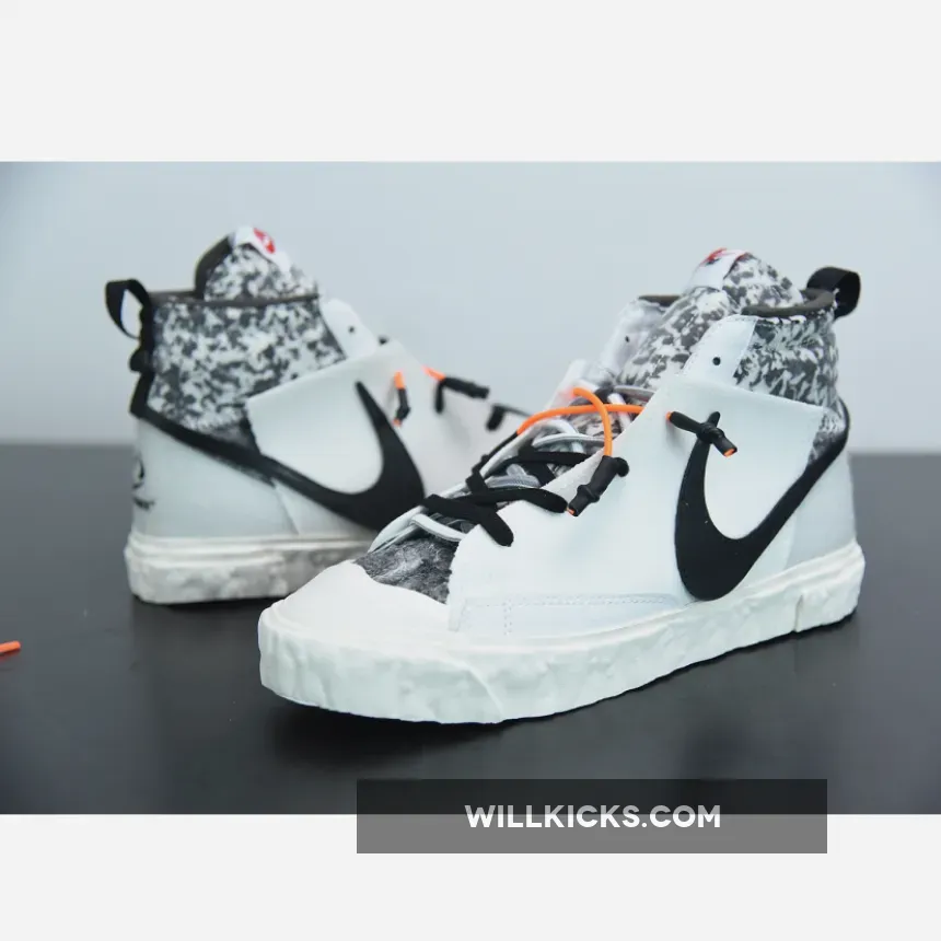 READYMADE x Nike Blazer Mid White/Vast Grey-Volt-Total Orange READYMADE x Nike Blazer Mid White/Vast Grey-Volt-Total Orange